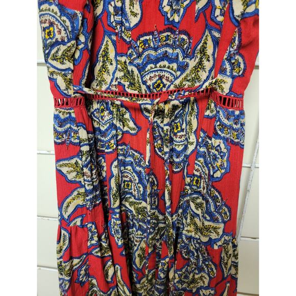 Maurices Red-tiered Sundress, Sz XS - Picture 4 of 5